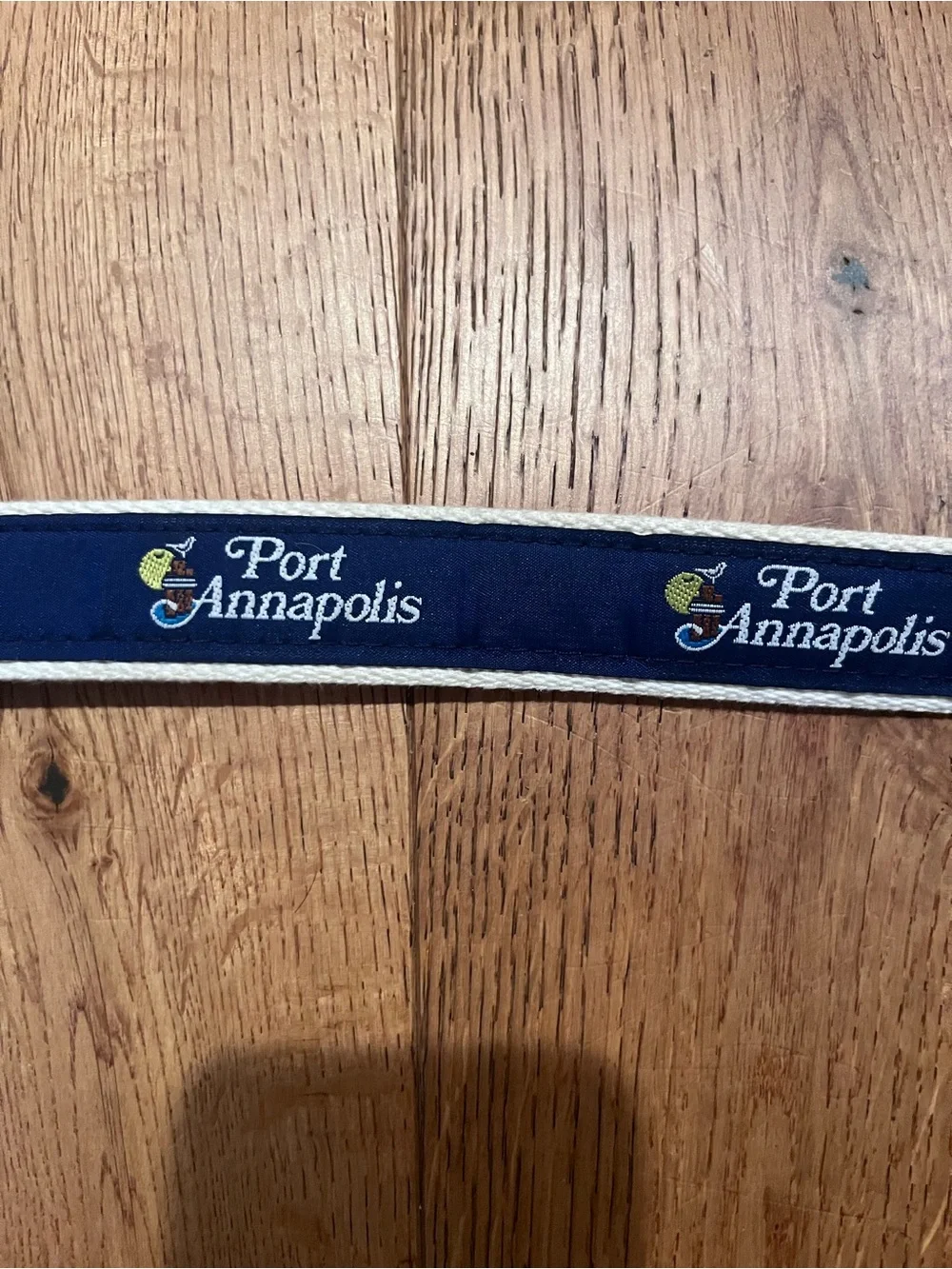 Men's Navy Blue Port Annapolis Ribbon Belt